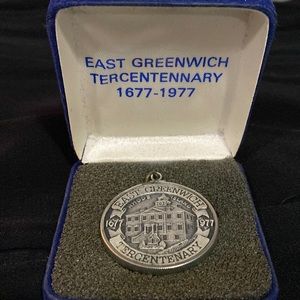 East Greenwich RI commemorative Tercentenary pendant necklace